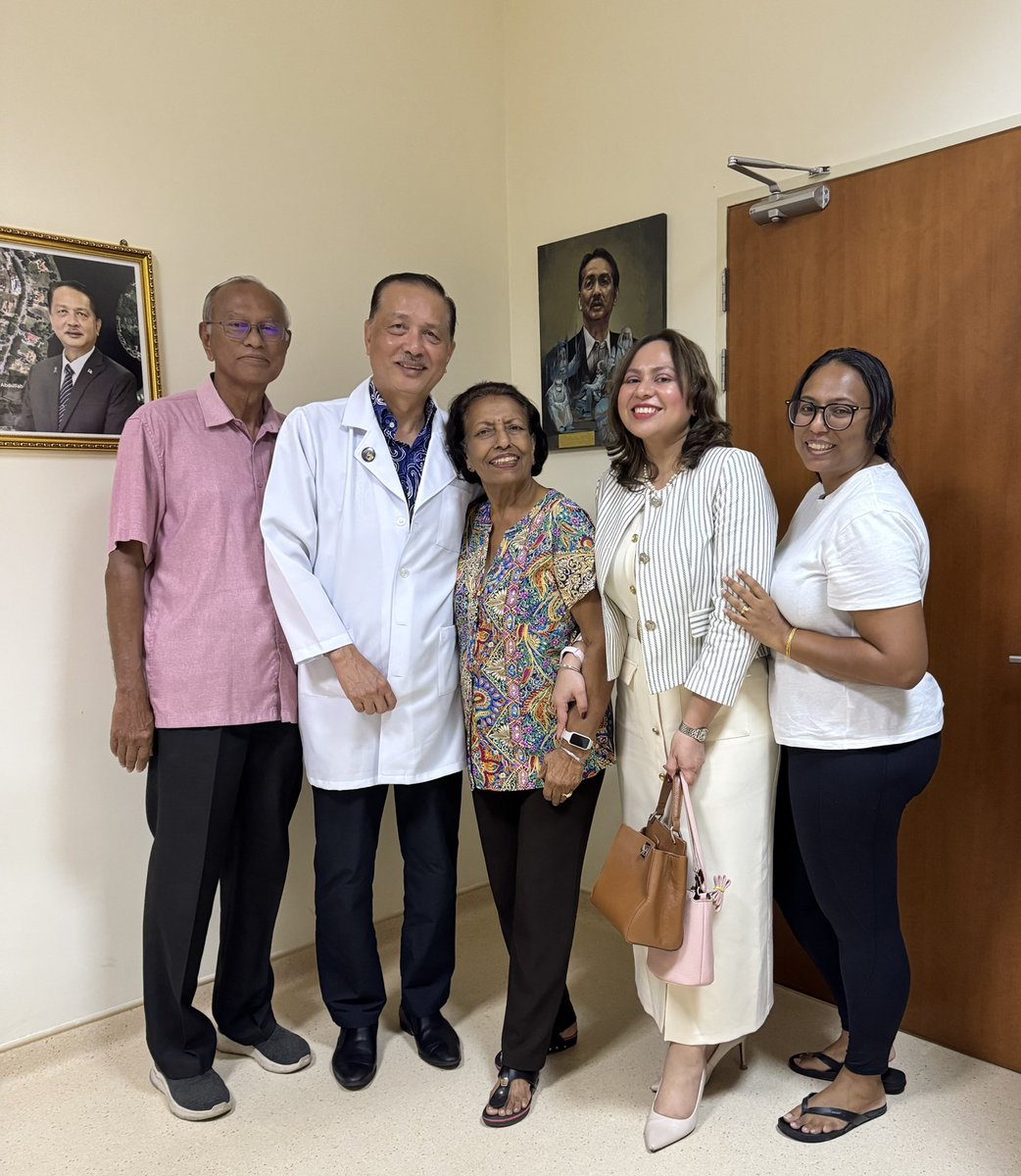 DGHisham's tweet photo. Today was one of those profoundly rewarding days that truly captures the essence of our work with patients and families. The morning began in the Operating Room with a total thyroidectomy for a large multi-nodular goiter, followed by a long list of clinic patients. 

Sharing special moments with patients and their loved ones serves as a powerful reminder of why our clinical team gives its best every day. It was an incredibly meaningful day, rooted in patient-centered care, cohesive teamwork, and shared accountability.