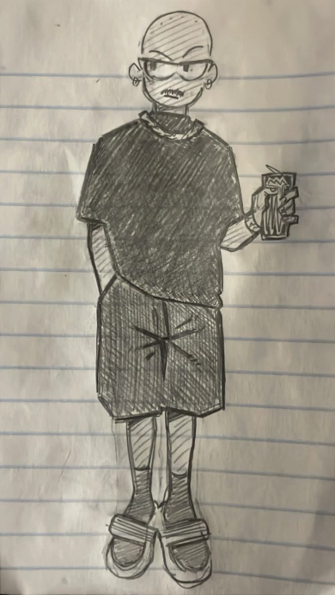 peace_elohim's tweet photo. Drew myself, I’m bald https://t.co/7raxnYpPdJ