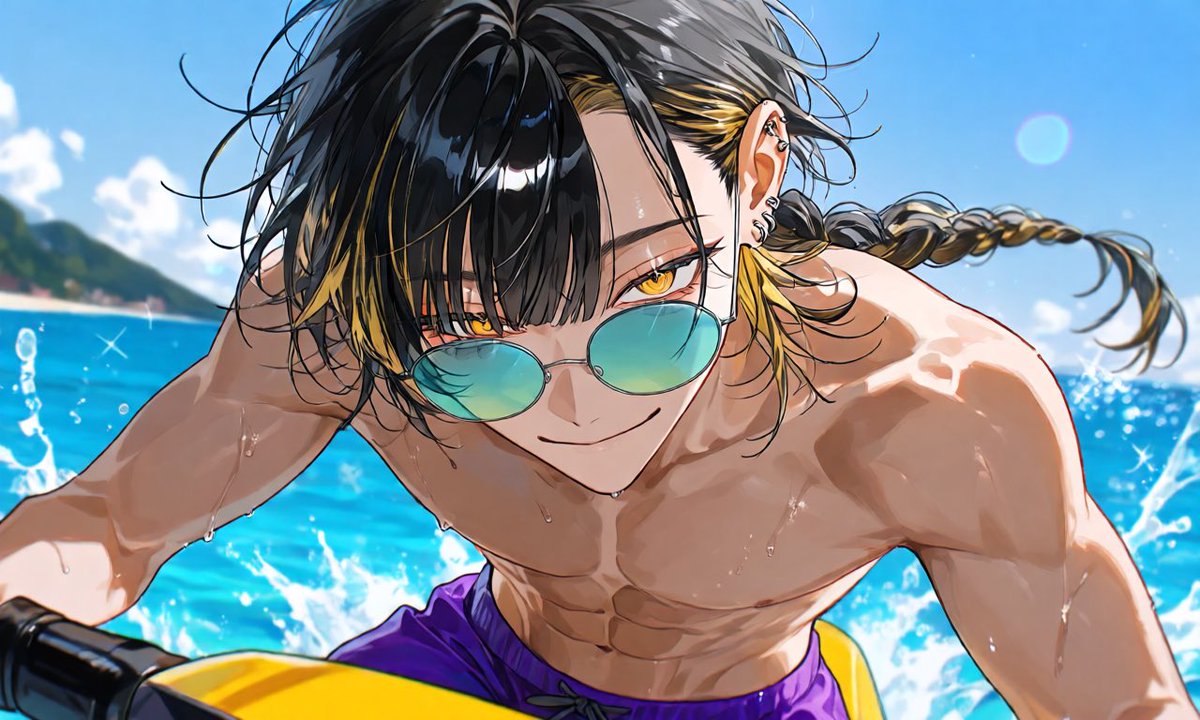 omom0306's tweet photo. わーい！
早くも2万トークありがとう
海羽は激メロやし当て馬の一音はなかなかに執念深い
そして広島弁
大好き方言男子⊂(  ᴖ ̫ᴖ)⊃🎶

2万トークありがとう海羽くんイラスト🏖🐠☀️
https://t.co/d6ibBDNX8e https://t.co/86bFLAX12u