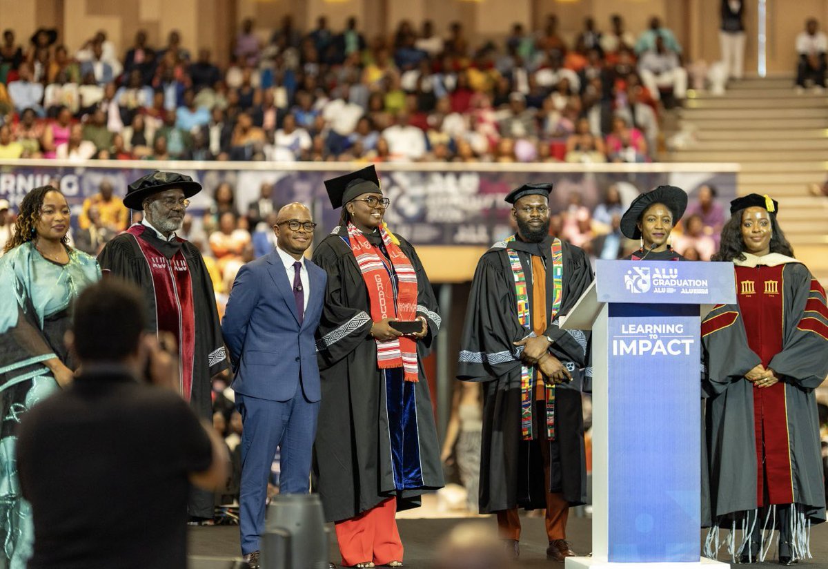 LaetitiaTabura's tweet photo. Walked the stage twice today 🎓graduated EMBA at ALU School of Business and was recognized among my cohort. Grateful beyond words. 🖤
#ALUSB #LearnLead #ClassOf2026 https://t.co/6lO9vGy1fM