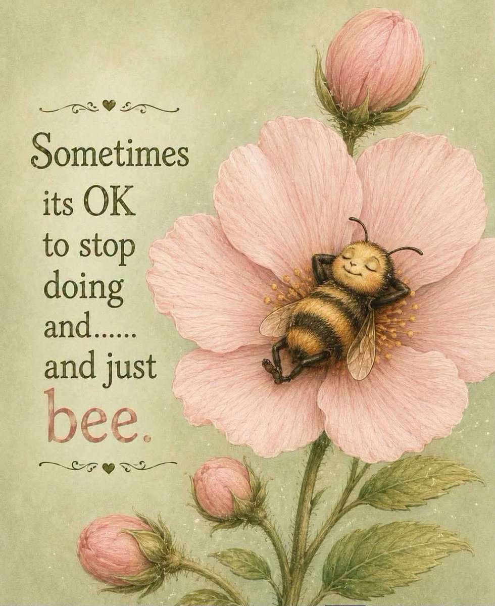 LifeWithJohn's tweet photo. Sometimes its OK to stop doing and...
and just 'bee.' 🐝 https://t.co/J6OyWxxc6S