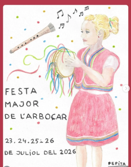 SomAvinyonet's tweet photo. 🎉Ja tenim aquí la FM de l’Arboçar! 
📅De dijous a diumenge, actes per a totes les edats per gaudir i compartir
👏Un any més, volem reconèixer l’esforç i compromís #Societat_la_Penya per mantenir vives les nostres tradicions i la nostra cultura
#FemFesta #FemPoble  #FemMunicipi https://t.co/qPgLszDChO