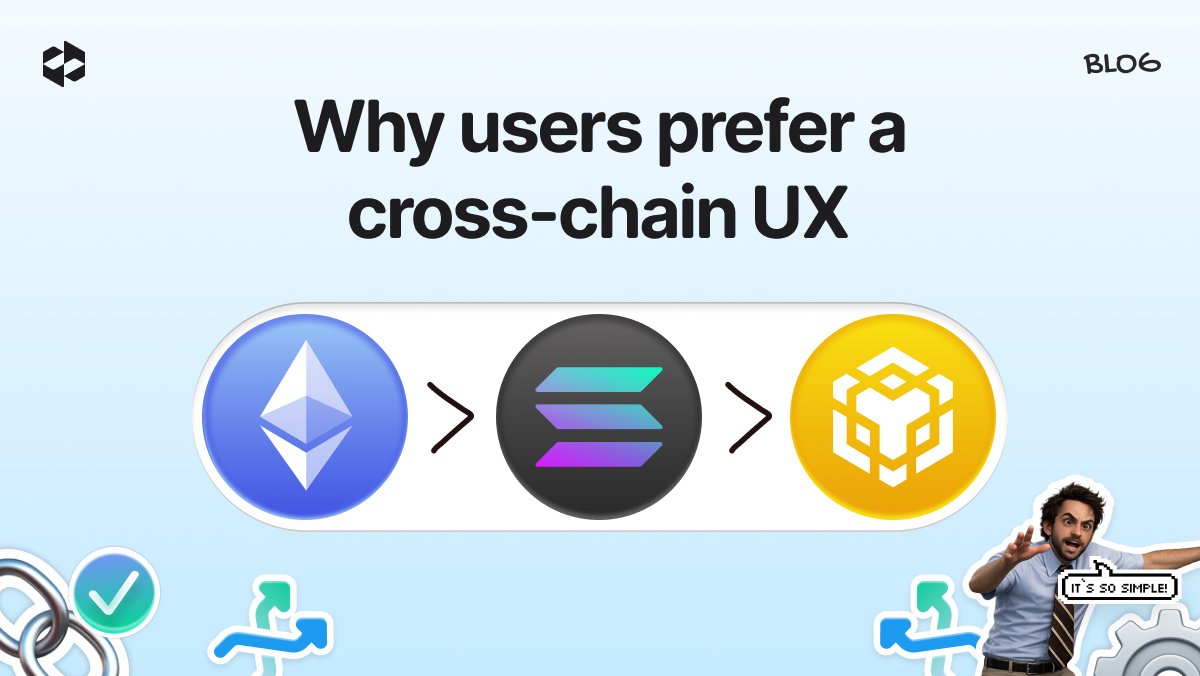 letsexchange_io's tweet photo. The #blockchain ecosystem used to be: “Pick one chain and stay there” ⏹️

Users replied: “Yeah… no” 💥

Now moving between blockchains is becoming as normal as switching tabs in your browser. And honestly? 

About time ↔️

@letsexchange_io breaks down why cross-chain has become the new normal in Web3. Read the full article below 👇

https://t.co/rwi0CX16zy

#LetsBlog