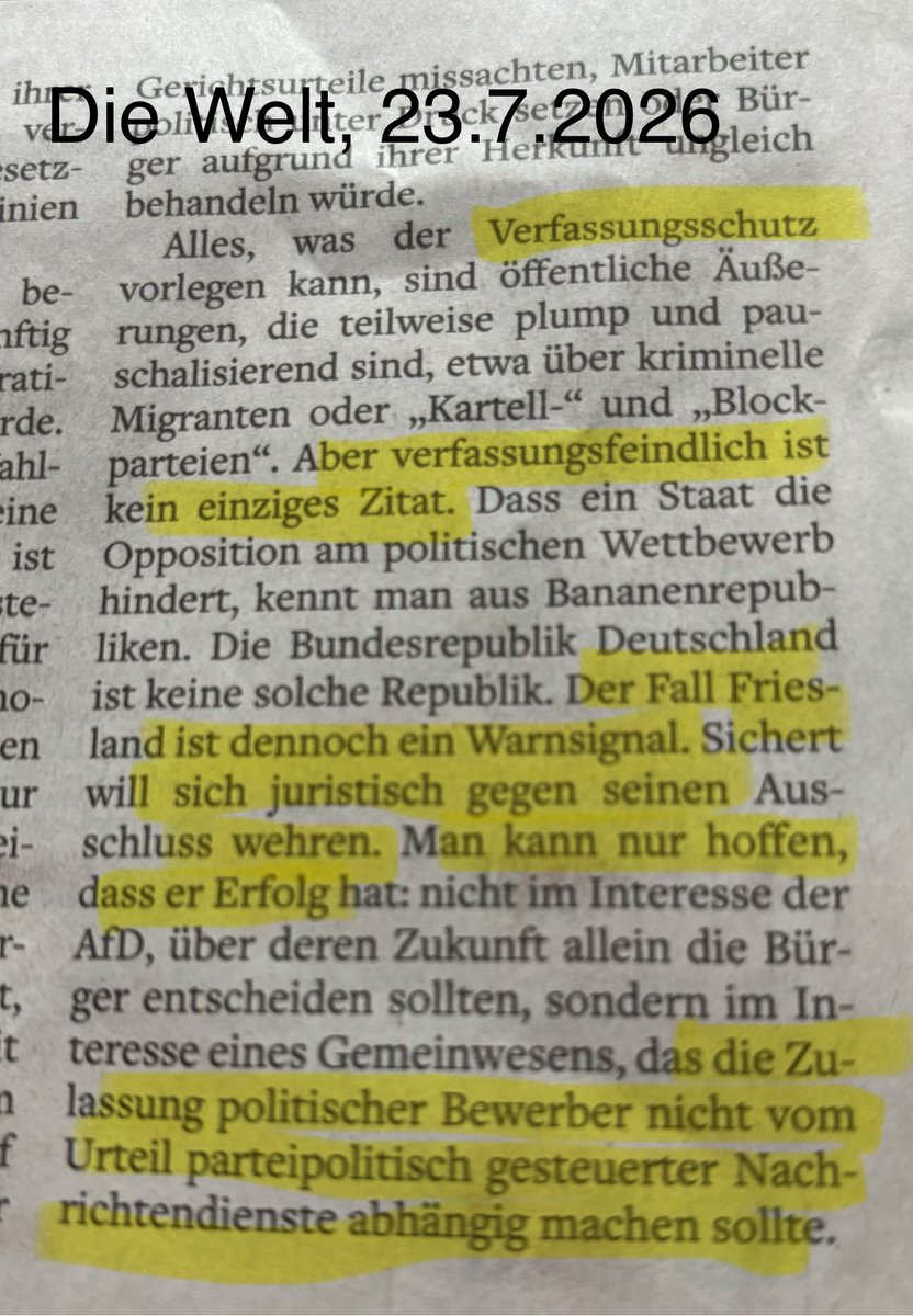BestWolf13's tweet photo. @GerkenSascha Bestimmen parteipolitisch gesteuerte Geheimdienste über die Wählbarkeit, ersetzt Staatskontrolle den Wählerwillen. Sieht man in Niedersachsen, wo der Verfassungsschutz von der SPD-Innenministerin abhängig ist. https://t.co/NrQkrUPWxA