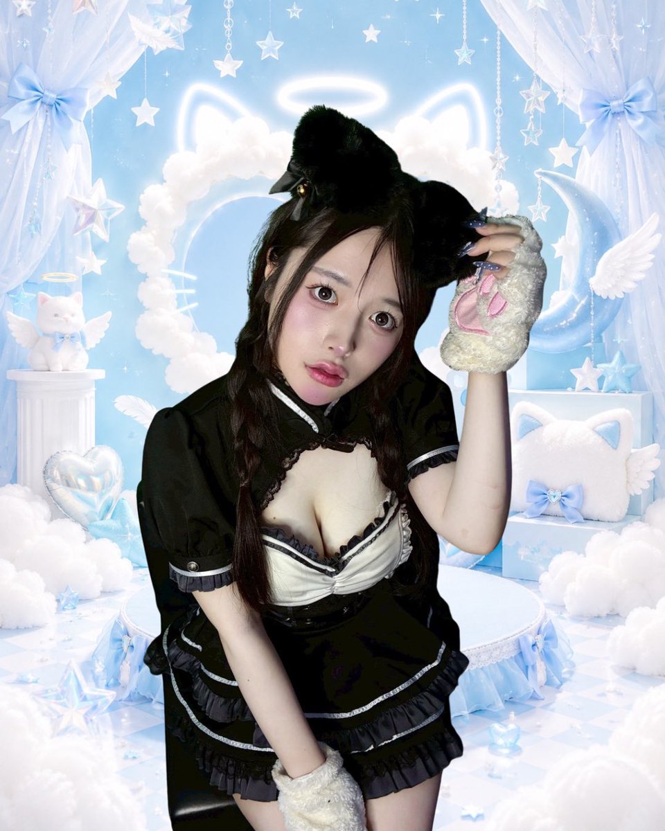 nyanfelia's tweet photo. 🌟 ねこ天使がお出迎え 🌟

ふわっと癒される空間で
可愛いねこ天使たちと過ごしませんか？🐱☁️

あなただけの推しを見つけてね🤍✨

🎀 レセプションイベント開催中
🪄 キャスト募集中

#歌舞伎町 #コンカフェ #いいね https://t.co/UxxMkpjSPM