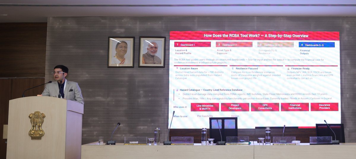 cdri_world's tweet photo. How do we make resilience investable? 🤔
At De-Risking India's Construction Boom event hosted by @cdri_world, @IFC_org, #IIBF & @EU_in_India, two powerful tools showed the way:
🌐 #GIRI: Understand hazards, vulnerabilities & potential losses
📊 #RCBA: Demonstrate the economic value of resilience investments
Together, these tools help turn risk data into smarter, scalable investment decisions for #resilientinfrastructure.