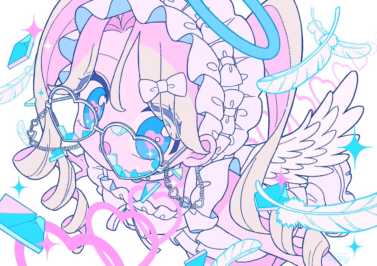 happi_illust's tweet photo. 🩵💖🩵 https://t.co/7B0htFRsck