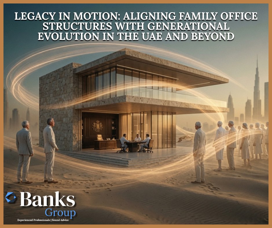 BanksLegalNews's tweet photo. The largest wealth transfer in history is underway. The legacies that last are the ones built to evolve across generations. See how to keep yours moving forward. Full article on our LinkedIn page.

Contact Banks Group
Email: admin@bankslegal.com | WhatsApp: +971 55 655 2447

#BanksGroup #FamilyOffice #WealthTransfer #GenerationalWealth #UAEFamilyOffice