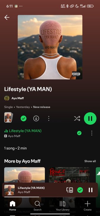 SolomonCelest11's tweet photo. Another big song for Ayomaff https://t.co/h7jNA6KAk5