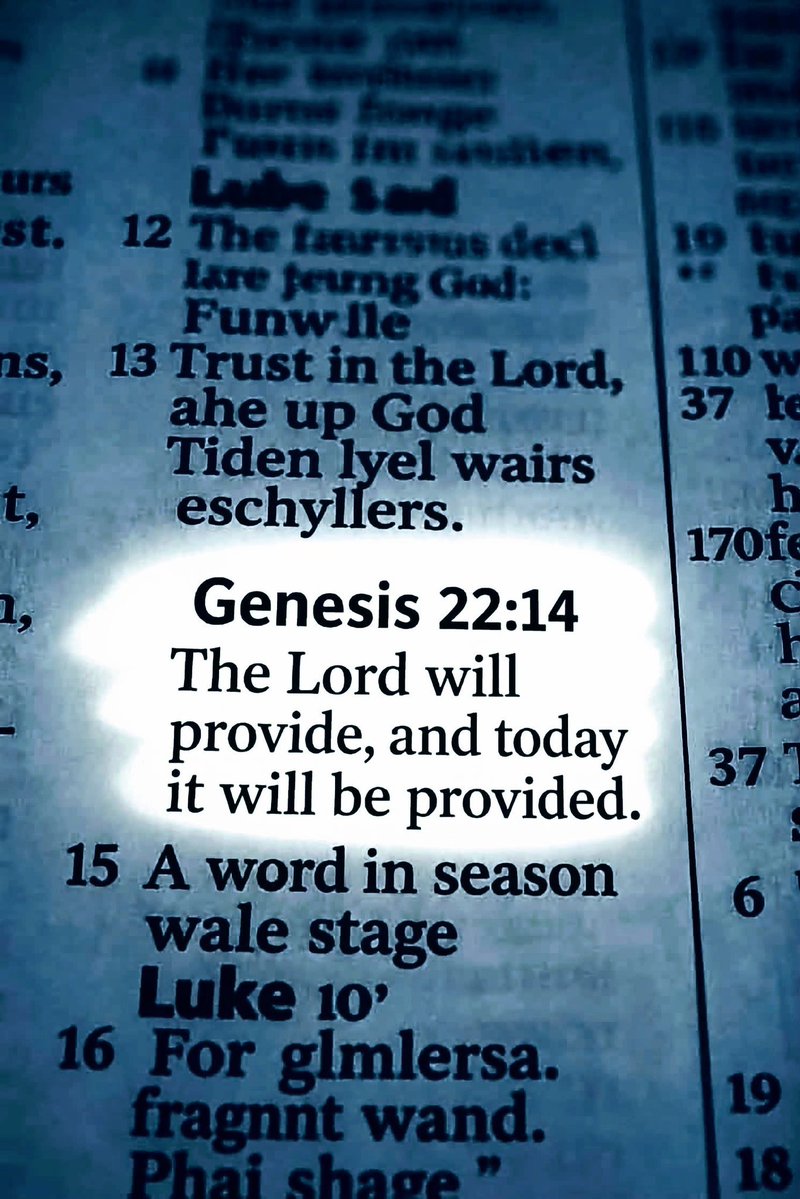 ohdear_lord_'s tweet photo. Genesis 22:14 https://t.co/bofhQeUYCx
