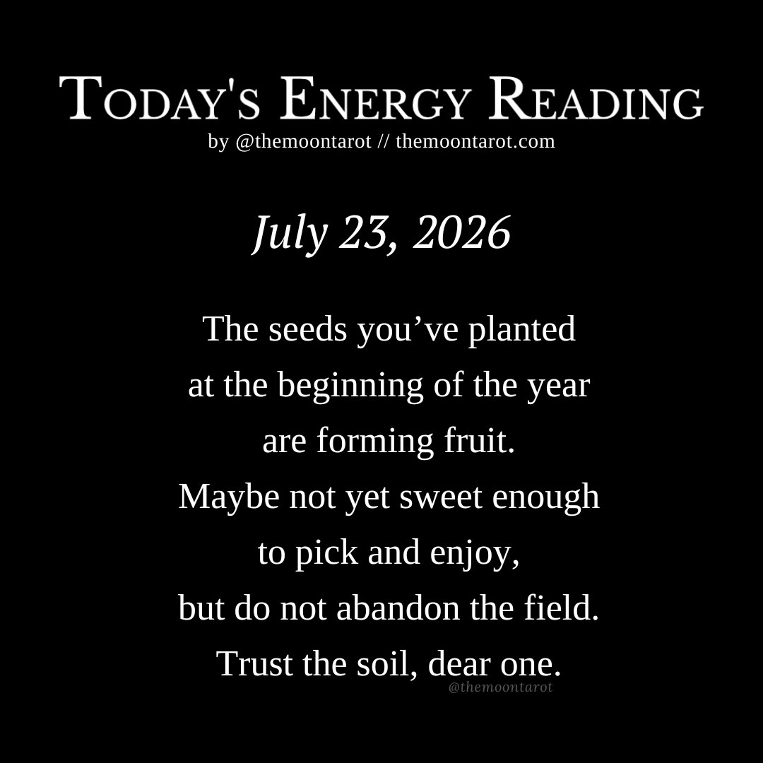 themoontarot_'s tweet photo. Today's Energy Reading: July 23, 2026 https://t.co/6KFU9ykfwj