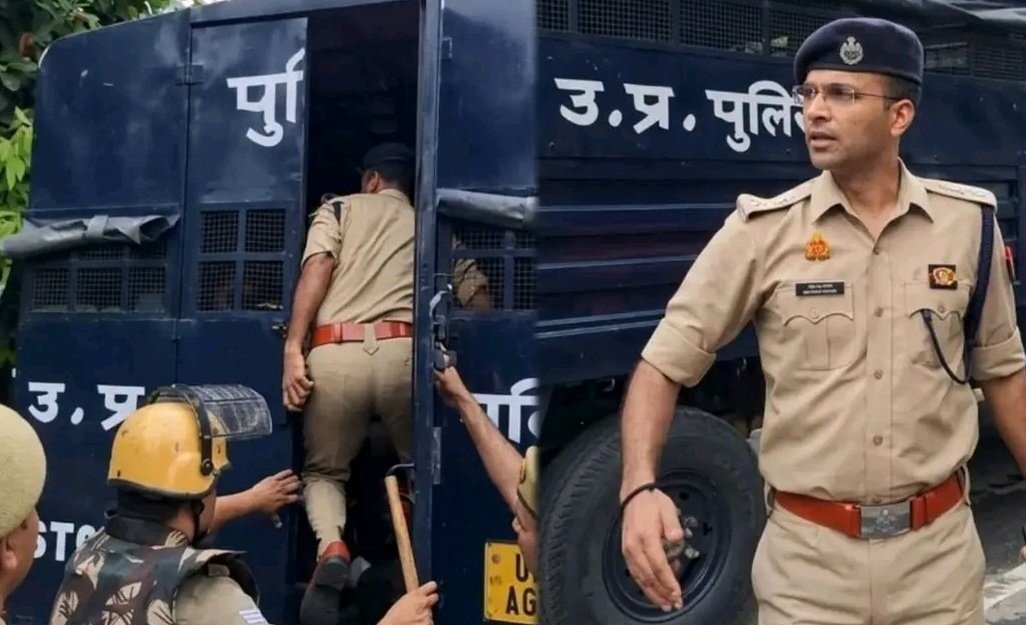 VoiceOfBrahmins's tweet photo. उत्तर प्रदेश मेरठ थप्पड़ कांड मामले में’ SSP अविनाश पांडेय और SP अभिजीत कुमार समेत 50 पुलिसकर्मियों पर दलित प्रदर्शनकारियों ने SC/ST एक्ट लगा दिया है। https://t.co/AzIzi0d0W4