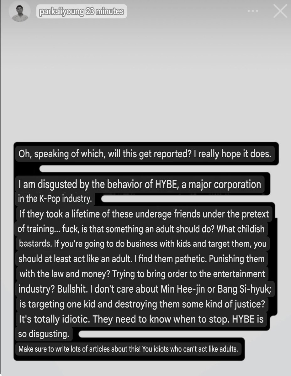sheepymcsheepy's tweet photo. Good on him for doubling down on his hate for Hybe and the Korean media. I wonder how they're going to twist his words this time https://t.co/jCOWFg6lxX