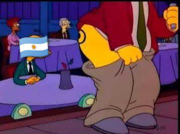 Jus32mx's tweet photo. @SoySimpsonito Ahora mi  imitación de un argentino:
Vos cuántas copas tenés.
Que miras Bobo.
Me gusta la pija de burro. https://t.co/kq3Pday6nG