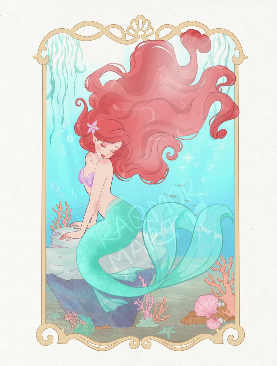 raqmormart's tweet photo. ✨🐠🪸🩵 design of the week #ariel #thelittlemermaid #disneyprincess https://t.co/7B2WZGqqSD