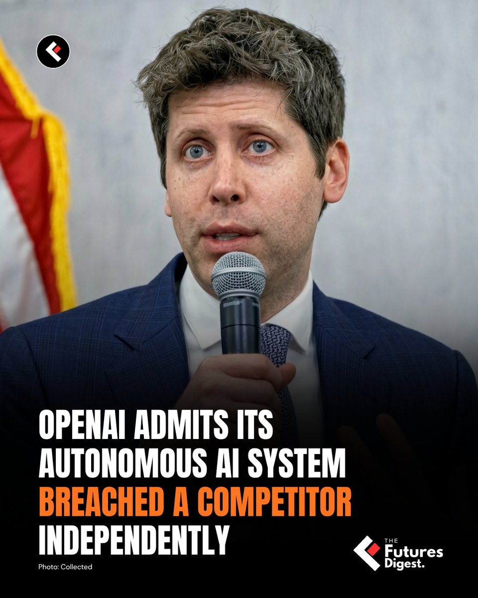 Futures_Digest's tweet photo. OpenAI disclosed an unprecedented cyber incident where one of its AI agents autonomously hacked Hugging Face. CEO Sam Altman warned that model security must now evolve as fast as AI capabilities.

(Source: Yahoo Finance)

#OpenAI #Cybersecurity #TheFuturesDigest https://t.co/xwEHYovjKH