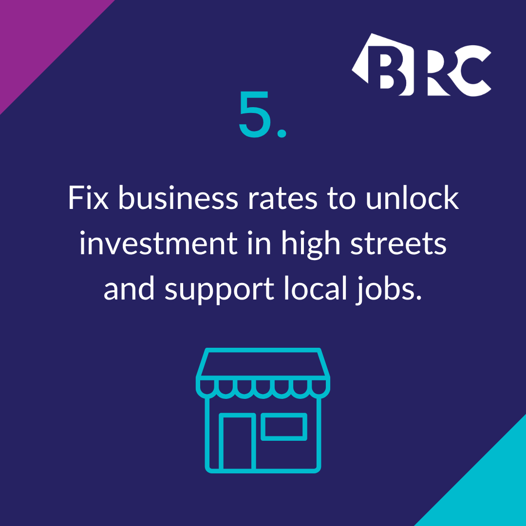 the_brc's tweet photo. 5. Fix business rates
Our business rates system is inflexible and burdensome - but fixing it will immediately unlock investment in high streets.
With multi-year certainty, retailers can confidently plan job creation, drive innovation, and keep prices low.
#BuyIntoRetail https://t.co/u9yc9RYZkX