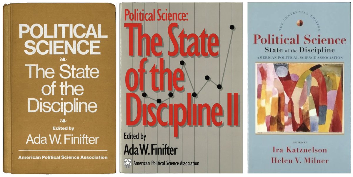 GerardoMunck's tweet photo. The State of Political Science

The @APSAtweets published broad and interesting overviews of the state of political science in 1983, 1993, and 2002 that can now be downloaded.

Vol. I: https://t.co/RRAxxGWqFk

Vol. II: https://t.co/KvNPYv5Uwv

Vol. III: https://t.co/88CwOO6k3C https://t.co/olCShLPytA