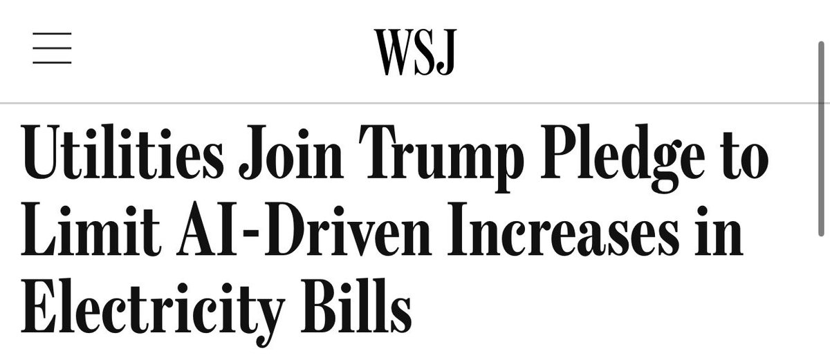 TaylorRogers47's tweet photo. Today, President Trump will expand his Ratepayer Protection Pledge to governors, legislators, developers, and power providers to ensure everyone involved in building and powering data centers covers their own costs instead of passing them on to American families. 

@POTUS’s bold action is turning data centers into engines of growth for local communities, while cementing America’s dominance in the global AI race. 🇺🇸 💪🏻