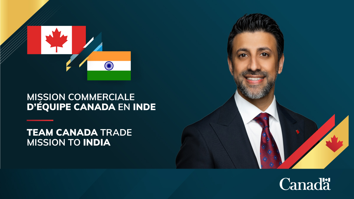 CommerceCanada's tweet photo. 📢Les demandes pour accompagner le min. Sidhu à la #MissionCommercialeÉquipeCanada à Mumbai et Bengaluru sont acceptées jusqu’au 9 août pour les entreprises qui participent aux rencontres interentreprises, et le 30 août pour les autres organisations! 
➡️https://t.co/AGUuSwDwFp https://t.co/olZHHeLv7G