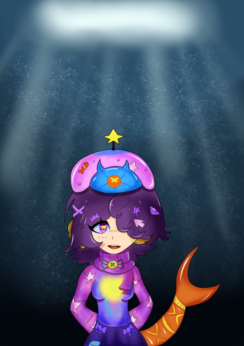 StarStrayVT's tweet photo. New art! This time i did a fanart to Tinycannon (On Ig) i hope you will like!💙✨🐟
#art #artmoots #vtuber #beginnerartist #foryou #artlover #NoAiㅤ https://t.co/RRdq1Tia4z