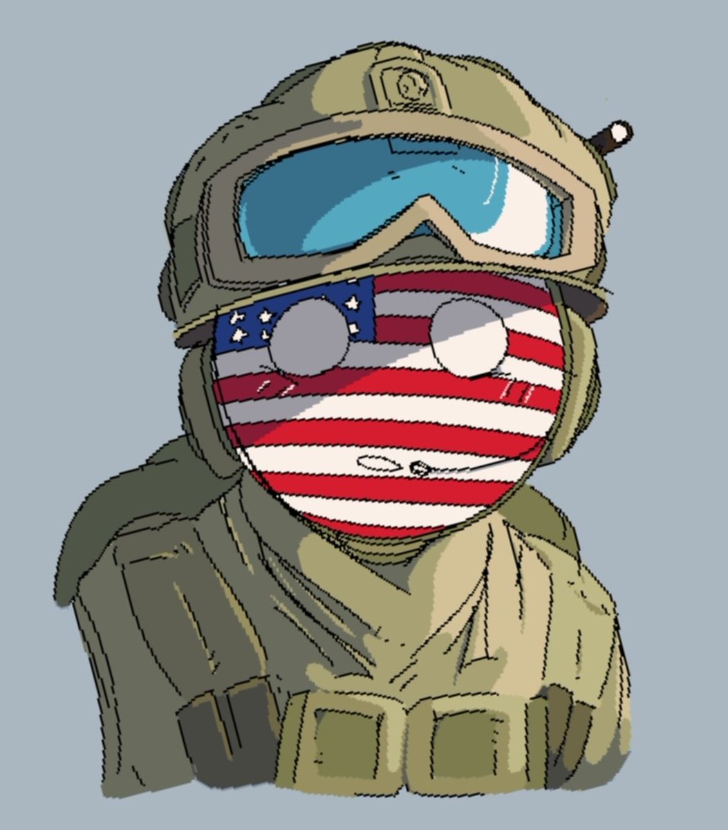 PawsKaren's tweet photo. If only America was this cute. 
#Countryballs #countryhumansfanart #America https://t.co/65nRZyIn4o