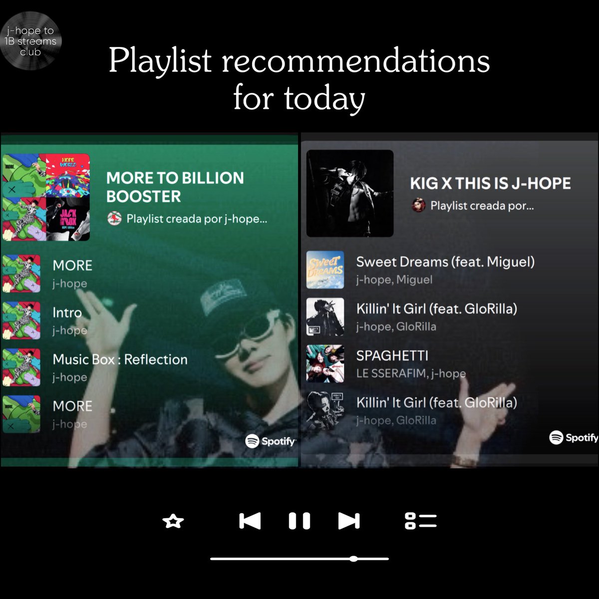 Koko908___'s tweet photo. Buenos días Hoseokies, hoy también con toda la energía para el stream, focus en KIG &amp; MORE 🔥🔥 vean que sí vamos recuperándonos mucho 

Playlists by j-hopeHungary &amp; Jhope_Indonesia 

MORE to 1B 
https://t.co/iBigprWhOM 

KIG x This is j-hope 
https://t.co/lBePsg7xL5 https://t.co/mGBAaY0LN2