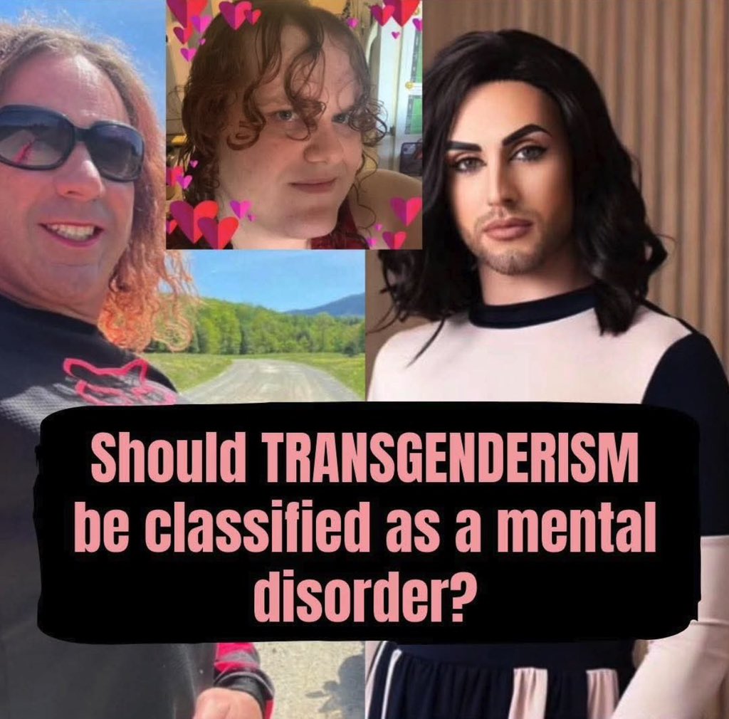 FreedomVoice07's tweet photo. SHOULD TRANSGENDER BE CLASSIFIED AS A MENTAL DISORDER??

🅰️. YES
🅱️.  NO https://t.co/HMZUQ9QZmT