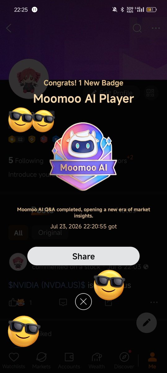m_deann_'s tweet photo. (Sharing this here for an event)

I just got my new badge

RM6,500* in welcome rewards, just for you!
Join moomoo and invest globally with me!
https://t.co/rwFysU3HtO https://t.co/E4dNV6Fu2C