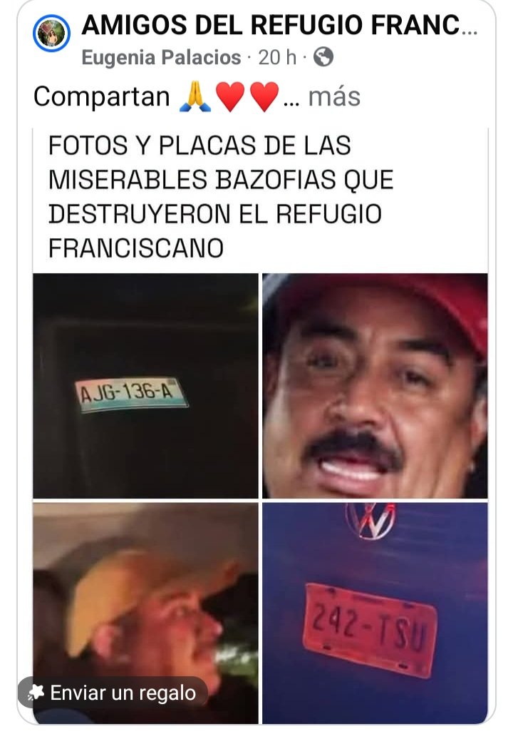 SPacheco60325's tweet photo. #FelizJueves Muchos de los que intervinieron en el desalojo de los peludos en el Refugio Franciscano entran al Deportivo Los Galeana y regresan a destruir otra vez el Refugio para favorecer a la Fundación Haghenbeck.Sicarios de Clara Brugada para amedrentar y dejar de ayudar.🤬😡 https://t.co/uq9ISHdgZX