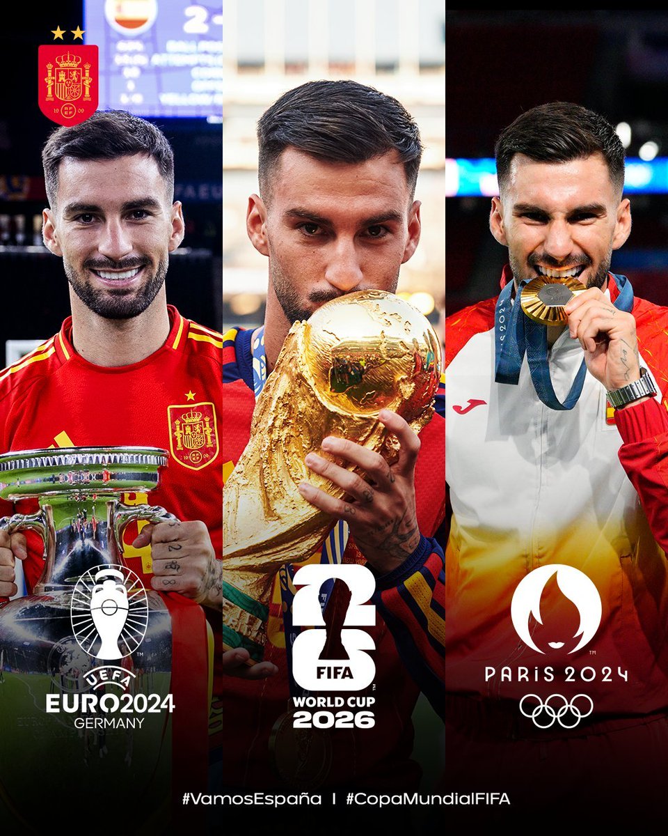 lbertozzi's tweet photo. Álex Baena: o único a fazer a trinca Euro, Jogos Olímpicos e Copa do Mundo consecutivamente. https://t.co/eTXU1pq9yw