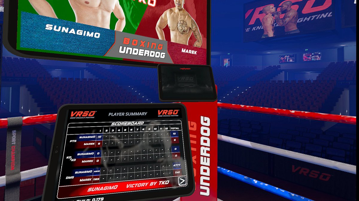 sunagim01's tweet photo. 『Boxing Underdog』
インターバル３０秒
１R 3分
６セット（TKO勝：３）

#quest3 https://t.co/YiNvjDChlk