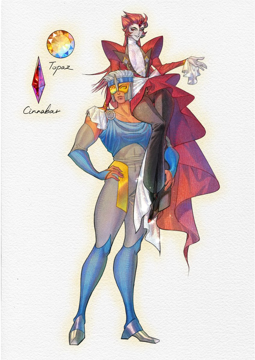 CassielKang's tweet photo. Finished! It’s Topaz and Cinnabar.
#bdko #transformers #stevenuniverse #gemformers #breakdown #knockout https://t.co/RJ0exjyw5l