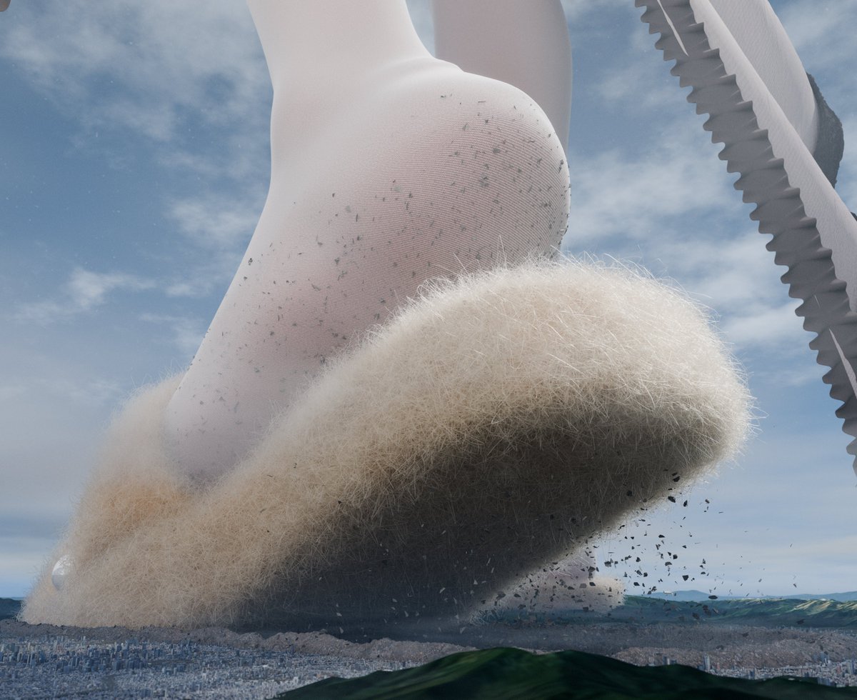 Nexusnoya0's tweet photo. #giantess #巨大娘 #足 #sizetwtter
Please don't build cities in places where they're easily damaged by foot traffic. This is a practice project; the model is @ydm_code's OC https://t.co/32HJms9gY3