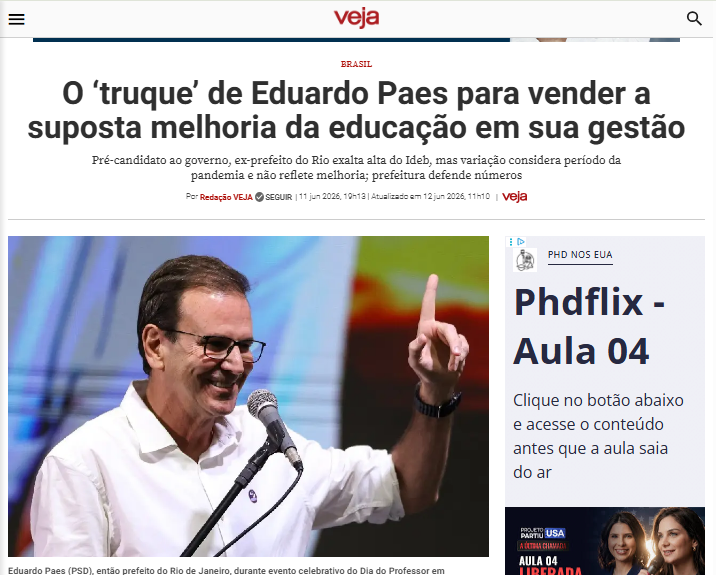 judoca20's tweet photo. @eduardopaes Para de ser "71", como dizemos no Rio.

 "O índice era de  5,8 em 2019, no gov de Marcelo Crivella - na prática, a gestão Paes elevou o Ideb em apenas 0,2 ponto em relação aos níveis pré-pandemia." 

"No ranking de capitais, o Rio aparecia em 8º lugar..."

https://t.co/oep02jj4Zu https://t.co/SORklGWRdv
