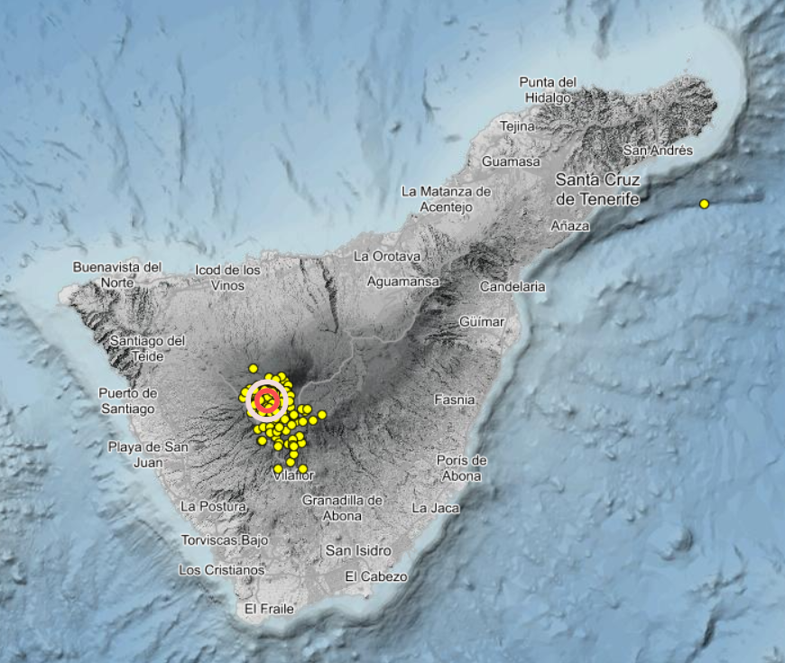volcaholic1's tweet photo. More than 750 earthquakes have been detected beneath Tenerife overnight in the latest seismic swarm, with some occurring every 30 seconds to a minute.

The earthquakes are very small, around 10 to 15km deep beneath the Teide area, and none have been felt by residents.

Scientists say this does not mean an eruption is imminent. Similar swarms have been recorded several times since February, and they say there are currently no signs of magma rising towards the surface.

Tenerife is an active volcanic island, so earthquake swarms like this can happen, but experts are continuing to monitor the situation closely.