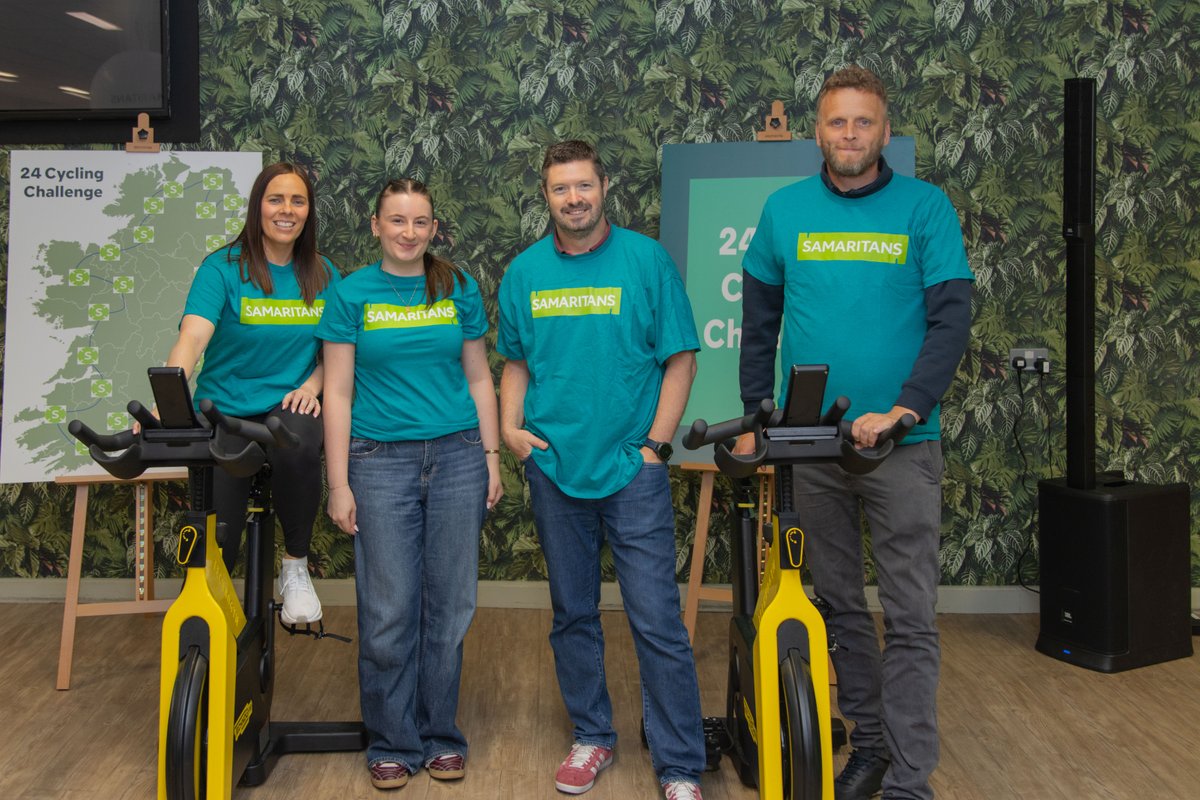 Intel_IRL's tweet photo. July 24th (24/7) is the @SamaritansIRL Awareness Day and we are proud to get involved by completing a 24 hour cyclethon at our Leixlip campus.

We began at 12pm today and our employees will cycle through the night to raise awareness for the #Samaritans and their 24-hour helpline. https://t.co/dFVKZbm1Jp