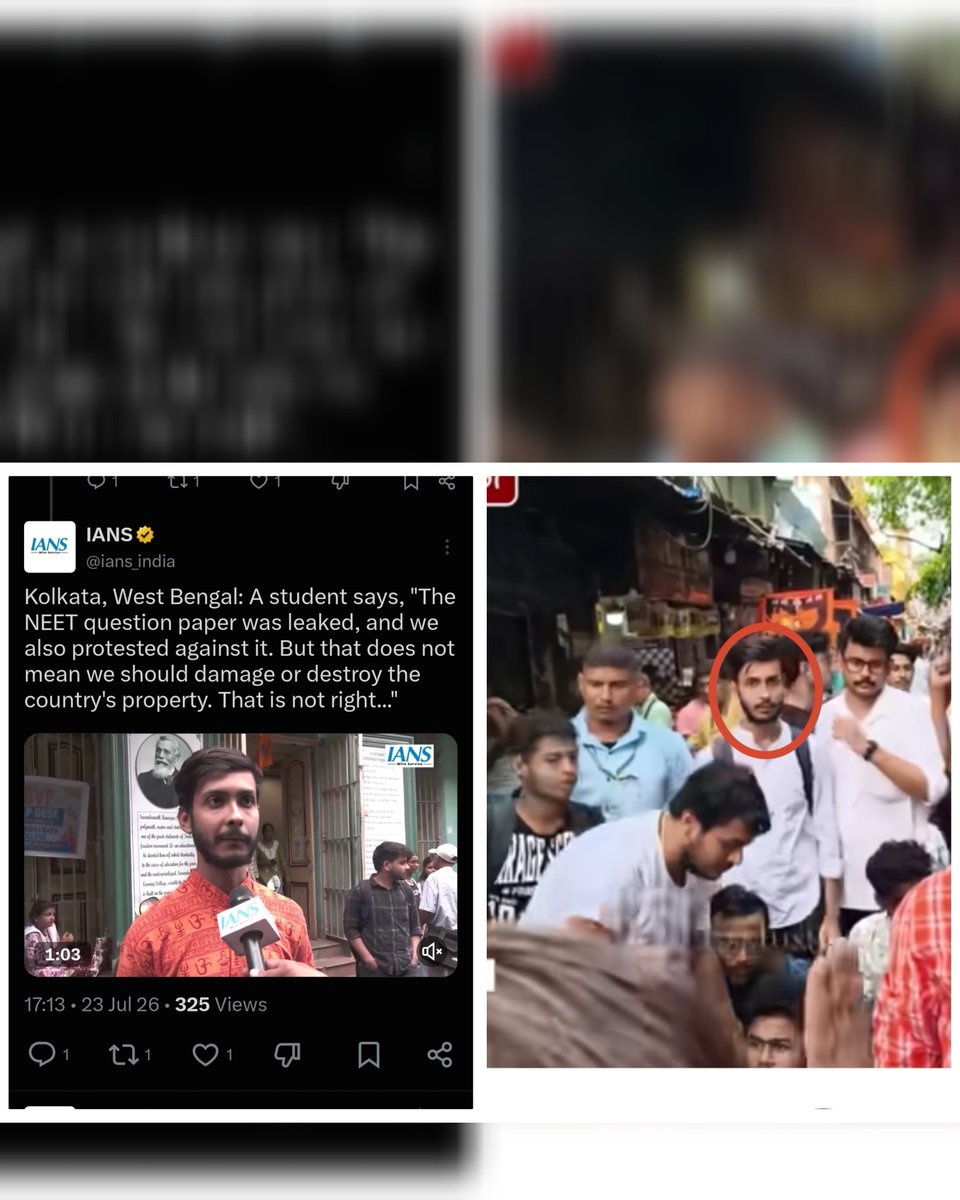 zoo_bear's tweet photo. Exclusive: @gautam_adani TV @ians_india propaganda Expose! 

Today @ians_india reached out to 4 'Students' to get a positive reaction from them, After PM Modi's tweet on paper leak and on Student's protest at Jantar Mantar.  Surprisingly, All 4 'Students' praises PM Modi, Criticized the opposition, Claimed that CJP is foreign funded, dependant on foreign forces, Chinese Funded etc etc... 

But the PRO-BJP Propaganda News Agency intentionally did not mention that all 4 students they reached out to are part of ABVP, A Student wing of RSS. The first student they spoke to is Swadhin, He is a General Secretary of ABVP, Mahanagar. Other three students are also associated with ABVP. Why misleading viewers by showing students associated with the BJP/RSS as normal students?  

Another News Agency was known for running such propaganda, Now After Adani acquired IANS News Agency, They started Pro-BJP Propaganda too.