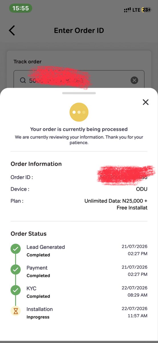 dafreshblack's tweet photo. @AirtelNigeria  pending installation they are stressing me out https://t.co/bT4jvGO43y