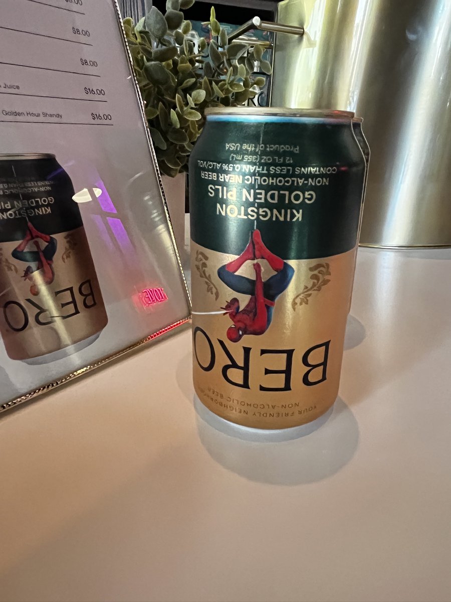 SD_Comic_Con's tweet photo. Nason's Beer Hall at the Pendry Hotel is serving up the special edition Spider-Man: Brand New Day BERO -- Tom Holland's non-alcoholic beverages -- today through Sunday, for in-house or to-go. The bar also has alcoholic brews using BERO available. On Friday and Saturday, from 12-4pm, find Spidey there for photo ops & free BERO samples. @berobrewing @PendryHotels #SDCC
https://t.co/A6RbmeOqgw