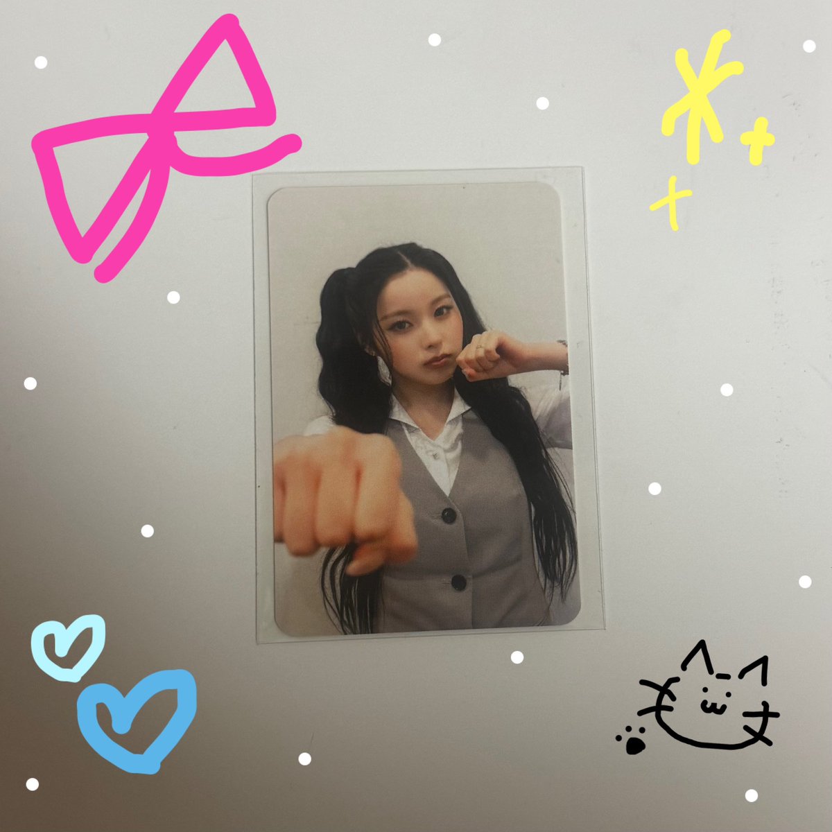 sn_chae02's tweet photo. この度は素敵なソンムル企画に参加させて頂きありがとうございました🌟
ギュジンちゃんのツインテール可愛すぎます🫶✨お譲りいただけて嬉しかったです🎶
これからもよろしくお願い致します！

@shirasu_maguro 様𖤐 ̖́-
 #しらす便 https://t.co/wGP8wkkdTz