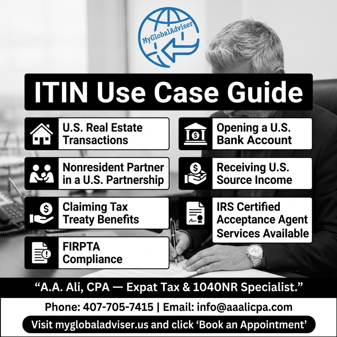 alla79242's tweet photo. An ITIN request should match a valid U.S. tax purpose and complete W-7 support, not just a general preference; call 407-705-7415 or email info@aaalicpa.com. #myglobaladviser #taxseason #itin #formw7 #1040nr #ustax https://t.co/Ong3jfkQZQ