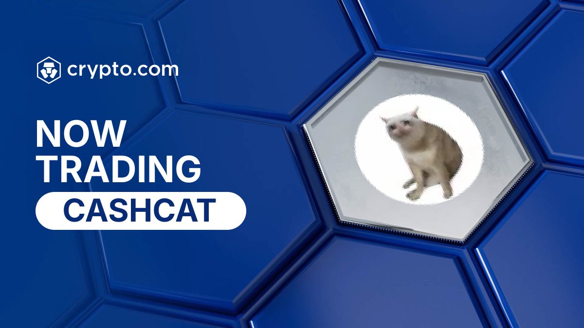 cryptocom's tweet photo. Cash Cat ($CASHCAT) is now available for trading in the https://t.co/hcDm4vdblb App 🔔 

Purchase $CASHCAT easily with USD, EUR, and 20+ fiat currencies 

Download the App to trade $CASHCAT now!
👉 https://t.co/M4GdQyYuHu 

For more details: https://t.co/m0MOQyjNE1  

@cashcat_token