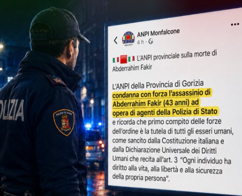 paola_g64's tweet photo. Che l' #ANPI avesse vocazione "giustizialista" fin dalle origini era noto già ai nostri padri.Non sorprenda quindi che,da residuato della guerra civile,si sia involuta in tribunale sommario da epurazione partigiana contro la polizia.#Monfalcone @poliziadistato #sinistra #Fakir https://t.co/dYUwU2yt1C