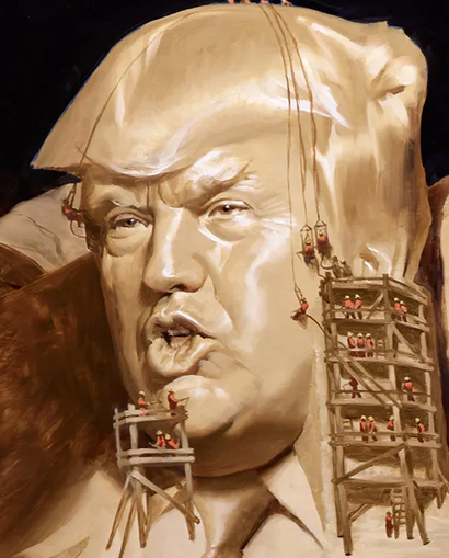 MoiOnlimoi's tweet photo. Only Dum (with a B) BLOWHARD @realDonaldTrump is trying to photo BOMB #MountRushmore.🤡 https://t.co/8RLqucfUoO