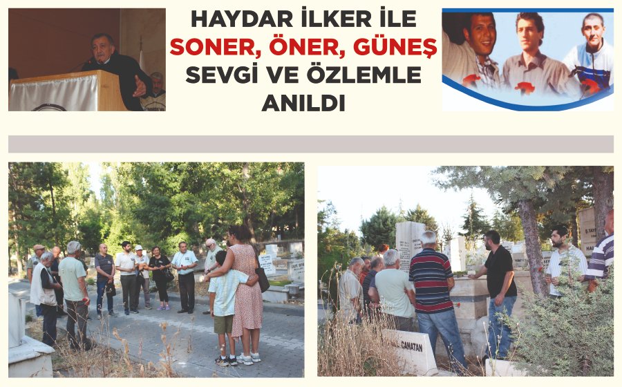 tmmobjmo's tweet photo. ‘HAYDAR İLKER’ İLE ‘SONER, ÖNER VE GÜNEŞ’ MEZARLARI BAŞINDA ANILDI

Haydar İlker…

TMMOB örgütlülüğünün gelişmesine önemli katkılar sunan, 1990`lı yıllarda Odamızın Genel Sekreterliği görevini yürüten yol arkadaşımız Haydar İlker, aramızdan ayrılışının 7. Yılında Ankara`da mezarı başında düzenlenen törenlerle saygı ve özlemle anıldı.

Sevgili Haydar İlker için düzenlenen anma törenine;  ailesi, dostları, yol arkadaşları ve meslektaşlarının yanı sıra TMMOB eski Başkanları Mehmet Soğancı ve Emin Koramaz, Yönetim Kurulu Başkanımız Düzgün Esina ve Yönetim Kurulu yazman Üyemiz Çetin Kurtoğlu katıldı. Törende yapılan konuşmalarda, Haydar İlker`in TMMOB örgütlülüğünün gelişmesine sunduğu katkılar, emek, demokrasi ve toplumsal mücadeledeki kararlı duruşu ile geride bıraktığı mücadele mirası vurgulandı.

Soner, Öner, Güneş …

22 Temmuz 2006 tarihinde Sinop`ta Nükleersiz Yaşam Şenliği sırasında yaşamlarını yitiren JEOGENÇ üyesi Soner Balta, kardeşi Öner Balta ve Makine Mühendisliği öğrencisi Güneş Korkmaz aramızdan ayrılışlarının 20. yılında yaşamlarını yitirişlerinin 20. Yılında Ankara’da mezarları başında anıldı. Anma törenine Yönetim Kurulu Başkanımız Düzgün Esina ile Yönetim Kurulu Yazman Üyemiz Çetin Kurtoğlu katıldı.

Törende yapılan konuşmalarda, Soner Balta, Öner Balta ve Güneş Korkmaz`ın yaşamı, doğayı ve geleceği savunmak adına ortaya koydukları mücadeleye dikkat çekildi. Genç yaşta yitirdiğimiz üç arkadaşımızın nükleer karşıtı mücadelede bıraktıkları dayanışma ve direnç mirasının, aradan geçen 20 yıla rağmen yaşamaya devam ettiği vurgulandı.

TMMOB Jeoloji Mühendisleri Odası olarak; meslektaşımız Haydar İlker`i, Soner Balta`yı, Öner Balta`yı ve Güneş Korkmaz`ı saygı ve özlemle anıyor; emek, demokrasi, barış, doğa ve yaşam mücadelesine sundukları katkıları daima yaşatacağımızı bir kez daha ifade ediyoruz.

https://t.co/wtYvpuf7um