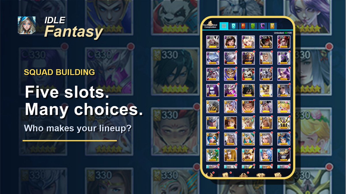 idlefantasy_x's tweet photo. Squad building is the fun part.

Five slots, many heroes, and every choice changes how the fight plays out.

Who would you build around first: tank, burst, support, or control?

Play here:
https://t.co/3ayyOgZwAu

#RPG #IdleGame #FantasyGame https://t.co/1C0Gqosawb