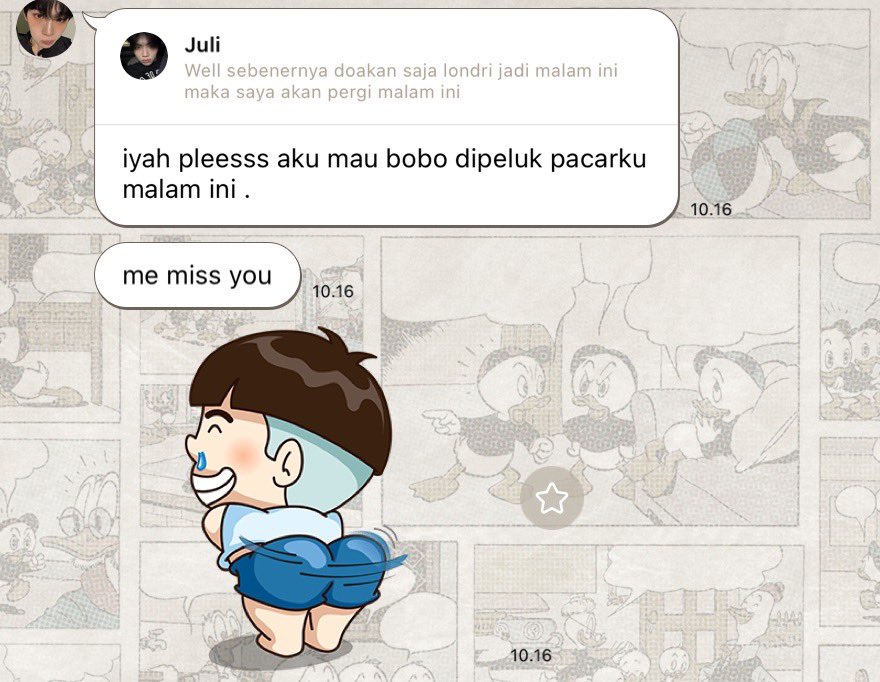 good2dead's tweet photo. Dia itu lagi miss me so much https://t.co/DhYhTZshmY