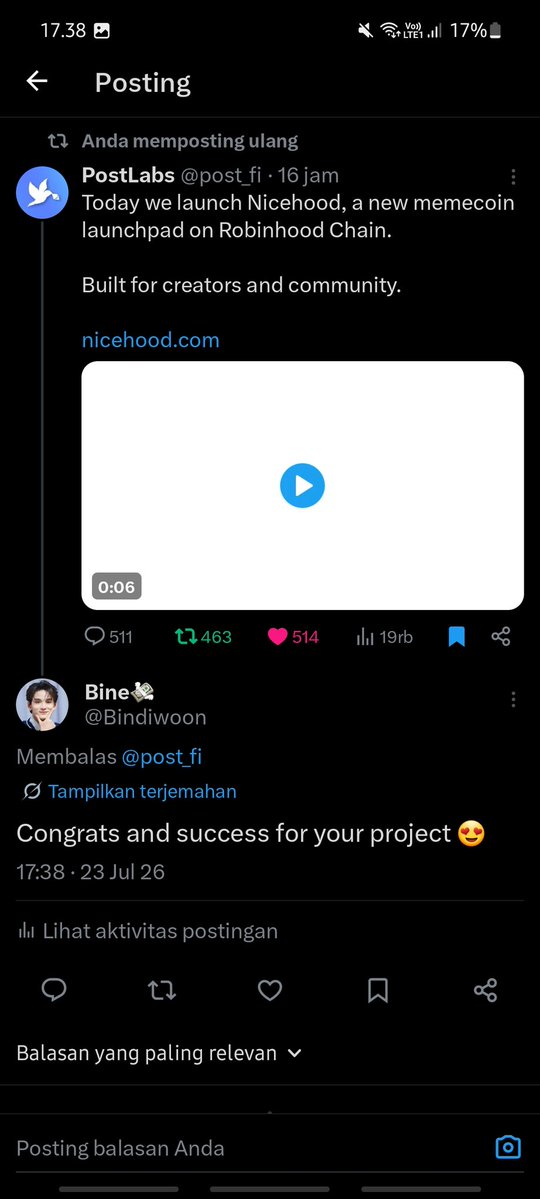 Bindiwoon tweet picture