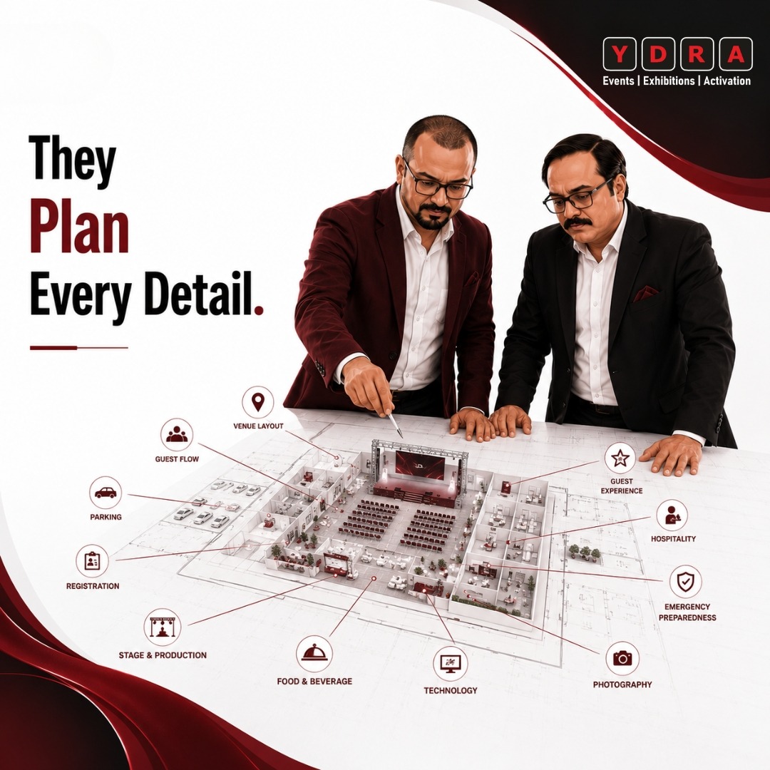 EventsYdra's tweet photo. The right event partner doesn't just manage eventsโthey bring your vision to life.
At YDRA, every detail is planned to create experiences your guests will remember.
๐https://t.co/WuA13C56a4
#YDRA #EventManagement #CorporateEvents #EventPlanning #CreatingMemories https://t.co/JlFW0ShBNY